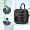 TECH-PROTECT PCS3X4 Power Strip 2 USB & 2 Type-C & 3 Socket 200cm Black