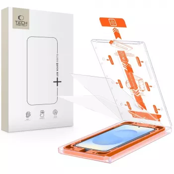TECH-PROTECT Quick Set+ rūdīta stikla ekrāna aizsargs 2 iepakojumā Samsung Galaxy S24 / S25, caurspīdīgs