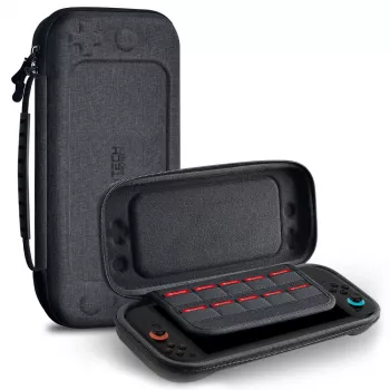 TECH-PROTECT Cietais Maciņš Nintendo Switch 2, Tumši Pelēks