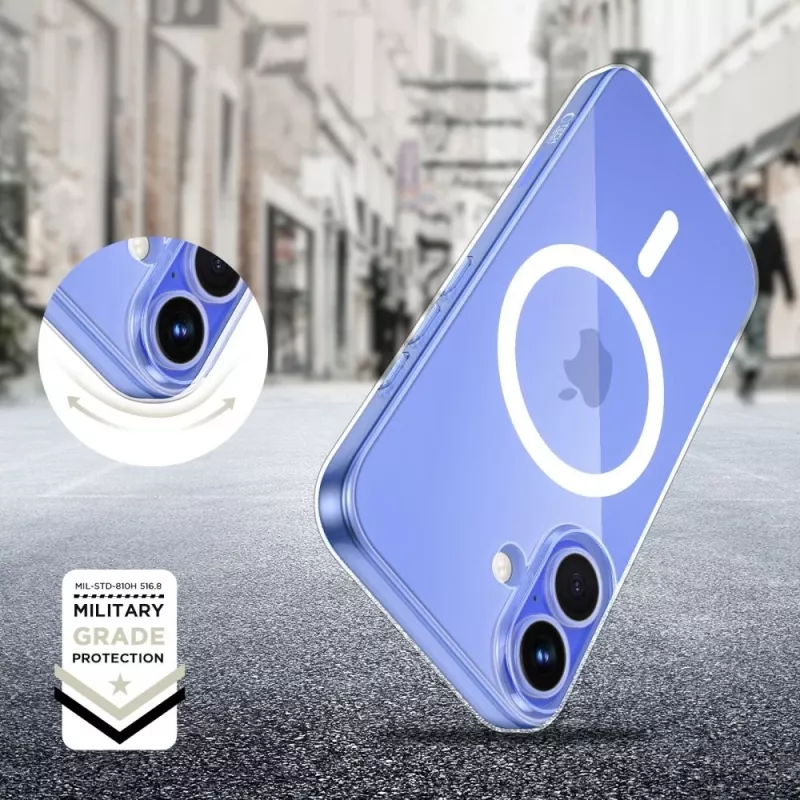 Tech-Protect FlexAir Macīgais Macītis Apple iPhone 16, Caurspīdīgs