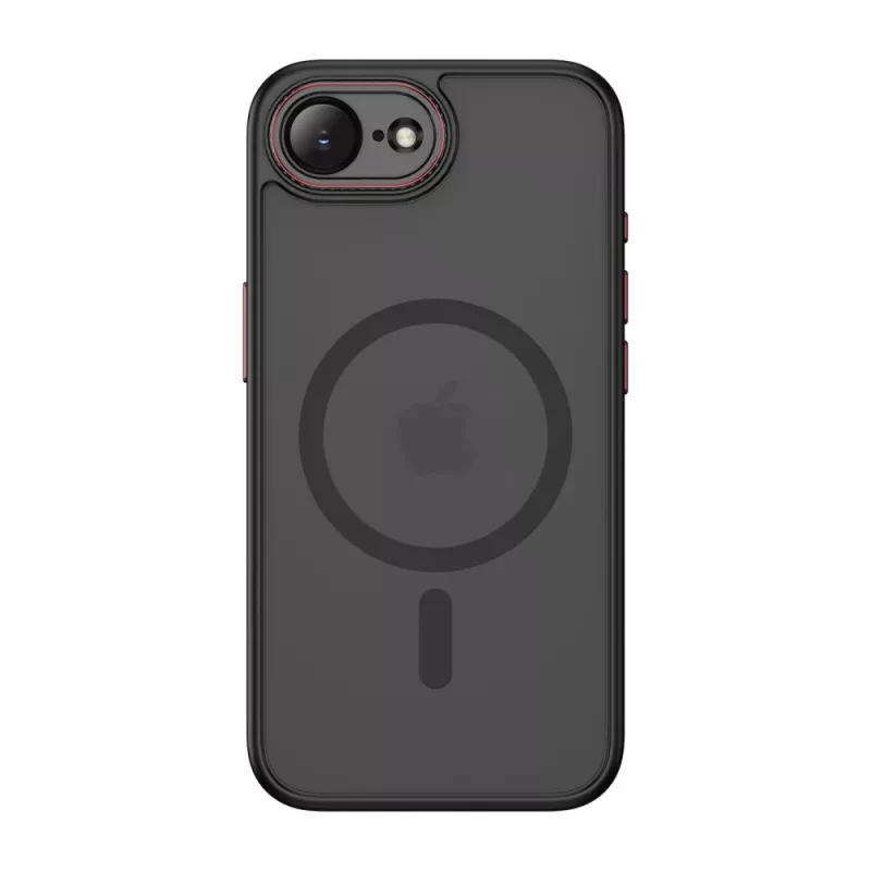 Tech-Protect Magcam Magsafe iPhone 16E / 17E Matte Black/Red