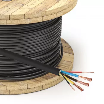 Akyga AK-SC-E24 elektromobiļa uzlādes kabelis 3 x 6 mm² + 2 x 0,75 mm², vienfāzes, 32 A, 450/750 V, metros