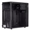 Akyga AK19BK Micro Tower datora korpuss, Micro ATX / Mini ITX, USB-C + USB 3.0 + 2x USB 2.0, bez barošanas bloka, melns