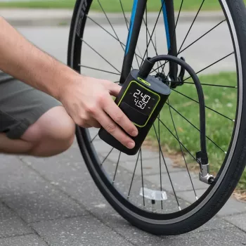 VAYOX VA0409 Uzlādējams Gaisa Sūknis 4000mAh Cilindrs 19mm Digitālais Riepu Piepūtējs
