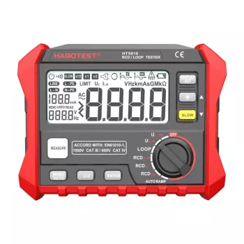 Digitālais RCD / cilpas pretestības testeris Habotest HT5910