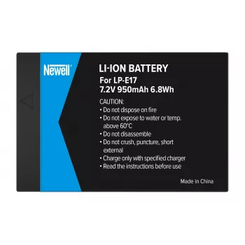 Newell NL1007 aizstājējakumulators Canon LP-E17, 1040mAh, 7.2V Li-ion