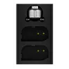 Newell Dual-Channel USB-C Charger DL-USB-C for Panasonic DMW-BLK22 Battery Black
