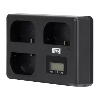 Newell TT-USB-C Trīskanālu Lādētājs Canon LP-E6 Akumulatoriem
