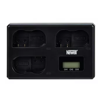 Newell TT-USB-C Triple-Channel Charger Nikon EN-EL15 akumulatoriem