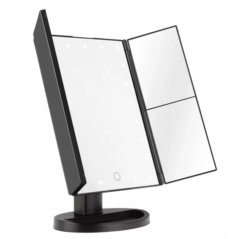 Humanas HS-ML04 LED kosmētikas spogulis, melns