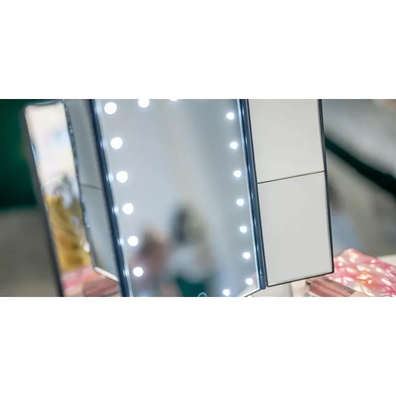 Humanas HS-ML04 LED kosmētikas spogulis, melns