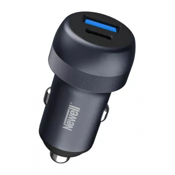 Newell CC-001 PD 89W Auto lādētājs ar USB-C PD 65W un USB-A QC 3.0, Melns