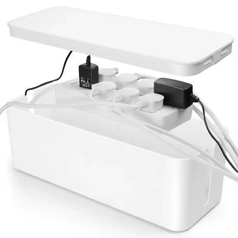 MOZOS KBO-LW Power Strip Organizer Box White