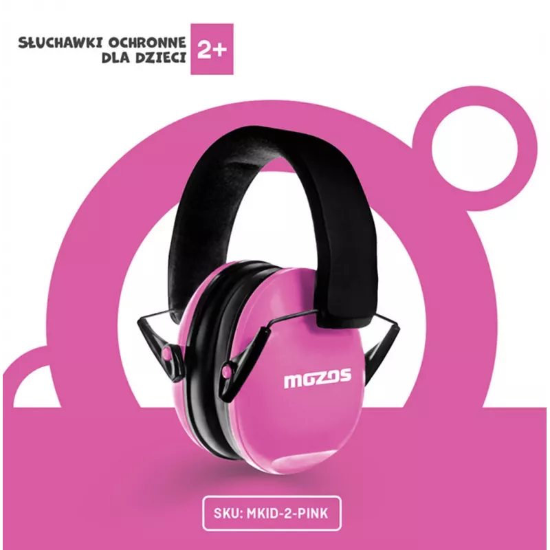 MOZOS MKID-2 Bērnu austiņas rozā