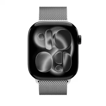 Crong Milano Steel Nerūsējošā Tērauda Milānas Cilpas Siksniņa Apple Watch 38/40/41/42 mm (Sudraba)