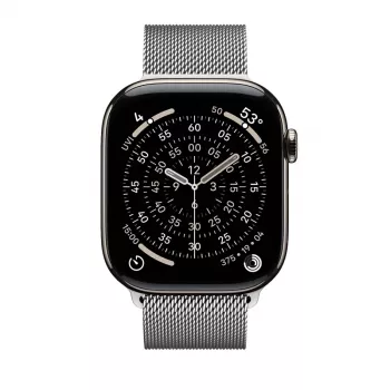 Crong Milano Steel nerūsējošā tērauda siksniņa Apple Watch 44/45/46/49 mm sudraba
