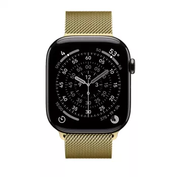 Crong Milano Steel - Nerūsējošā tērauda siksniņa Apple Watch 42/44/45/49 mm (Zelta)