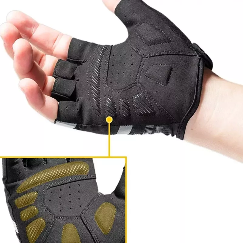 ROCKBROS S247 Half Finger Cycling Gloves M Black