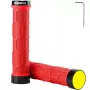 ROCKBROS Bicycle Handlebar Grips with Reflective Strips - Red