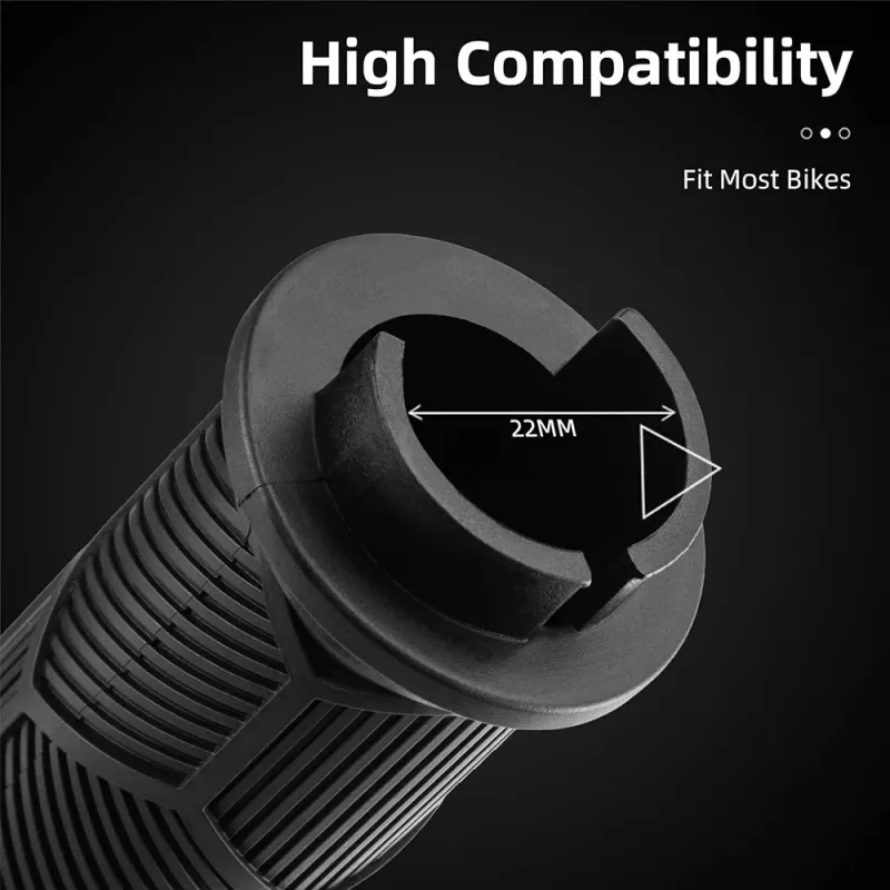 ROCKBROS Bicycle Handlebar Grips with Reflective Strips - Red