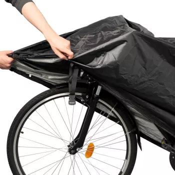 HURTEL Ūdensnecaurlaidīgs Velosipēda Pārvalks Izmērs L - Melns