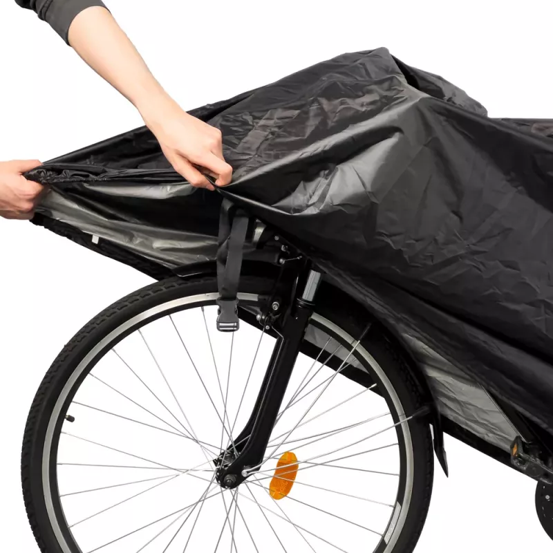 HURTEL Ūdensnecaurlaidīgs Velosipēda Pārvalks Izmērs L - Melns