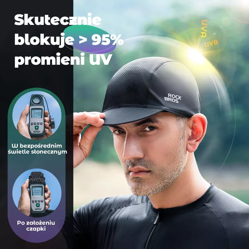 ROCKBROS Cycling Cap with Visor 18230005001 - Black