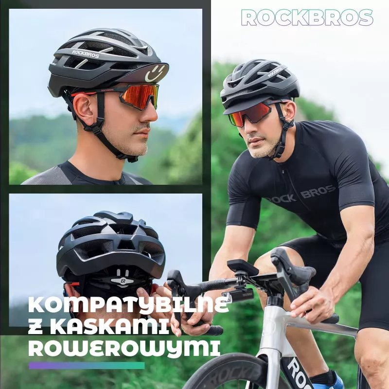 ROCKBROS Cycling Cap with Visor 18230005001 - Black