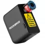 ROCKBROS Mini Electric Pump 42320008001 Schrader/Presta vārstiem 100 PSI - Melns