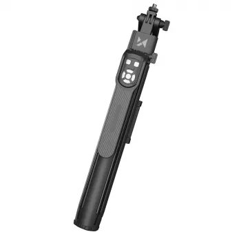 Premium Selfie Stick Wozinsky WST-360YS 1.8m ar Tripoda Funkciju, Automātisku 360° AI Sejas Izsekošanu, Žestu Vadību - Melns