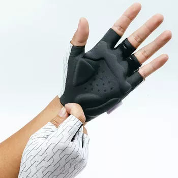 ROCKBROS MTB Cycling Gloves Half Finger Size S White Black