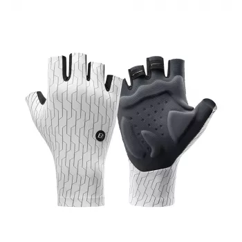 ROCKBROS Road Cycling Gloves Short Finger XL White Black