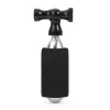 ROCKBROS CO2 Inflator Head CNC Aluminum Alloy Valve Head for Presta/Schrader - Black
