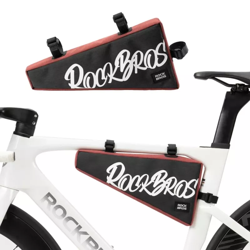 Rockbros G008 Flash Journey Bicycle Frame Bag – XL, Red