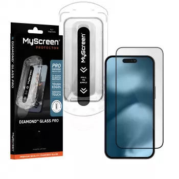 MyScreen Diamond Glass Pro Fit Frame rūdīta stikla ekrāna aizsargs Apple iPhone 16 Pro