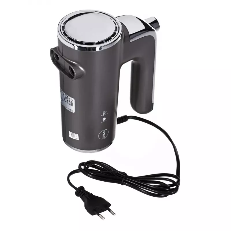 Eldom R110 Robo rokas mikseris, 400 W, 5 ātrumi, turbo funkcija, putošanas un maisīšanas uzgaļi, sudraba krāsā (R110 robo)