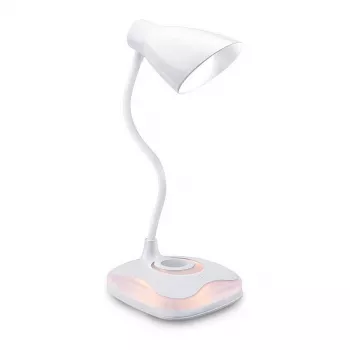 Avide LED galda lampa ar naktsgaismas funkciju USB 3.2W regulējama spilgtuma