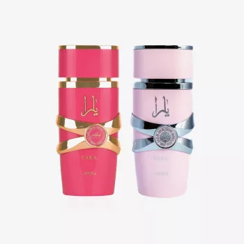 Lattafa 5th Anniversary Yara EDP Spray 100ml + Yara Candy EDP Spray 100ml Dāvanu komplekts