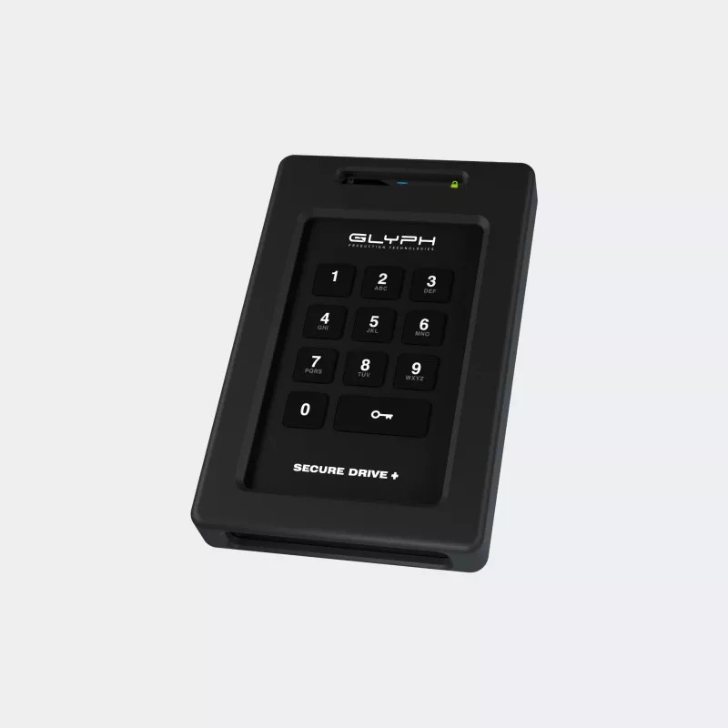 Glyph SecureDrive+ Keypad 4TB Encrypted SSD Drive with USB 3.2 Gen 2 Type-C