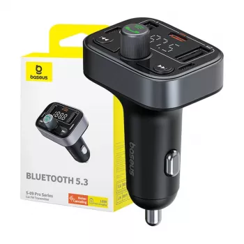 Baseus S-09 Pro Bluetooth FM raidītājs (Melns)