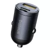 Baseus Tiny Star 30W USB-A USB-C sienas lādētājs melns