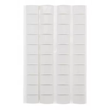 Deli Adhesive Mounting Pads 54 Pieces Stick Up White