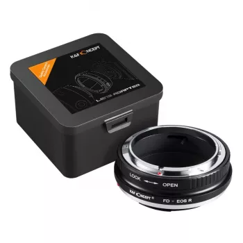 K&F Concept Lens Mount Adapter Canon FD to Canon RF (Black)