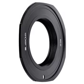 K&F Concept PRO Objektīva stiprinājuma adapteris Canon EOS EF/EF-S uz M42 kameru – Melns