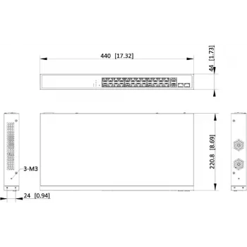 Hikvision DS-3E1528P-EI 24-Port Gigabit PoE+ Managed Switch