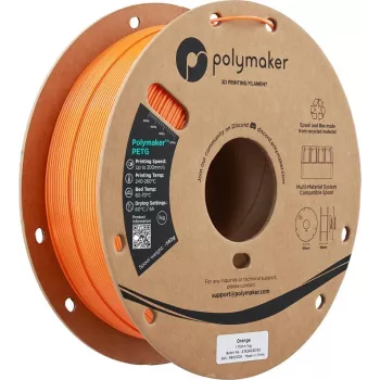 Polymaker PETG 3D printera filamenta pavediens, 1.75 mm, 1 kg, oranžs (PB05005)