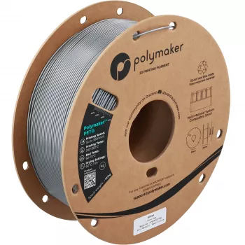 Polymaker PETG 3D Printer Filament, 1.75 mm, 1 kg, sudraba (PB05010)