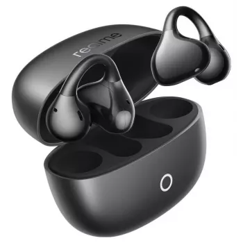 realme Buds Clip Czarne Melni Vadu Austiņas ar 3.5mm Jack un Mikrofonu