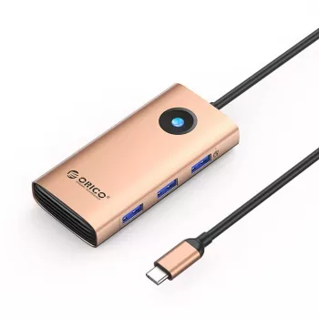 ORICO PW11 USB-C 6-in-1 Hub Docking Station - Rožu zelts