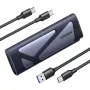 UGREEN USB 3.2 Gen 2 M.2 NVMe & SATA SSD Enclosure Tool-Free External Hard Drive Case
